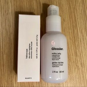 Glossier Haloscope & Travel Milky Jelly Cleanser